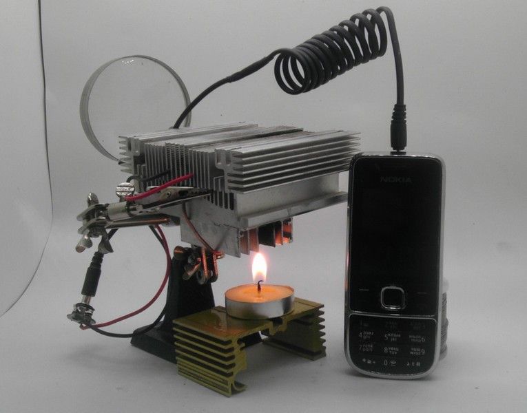 Candle Powered Phone Charger