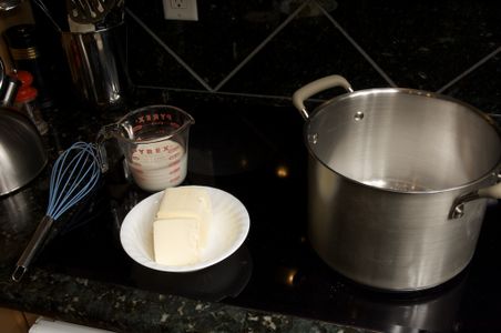 Caramel Sauce: Melt the Sugar
