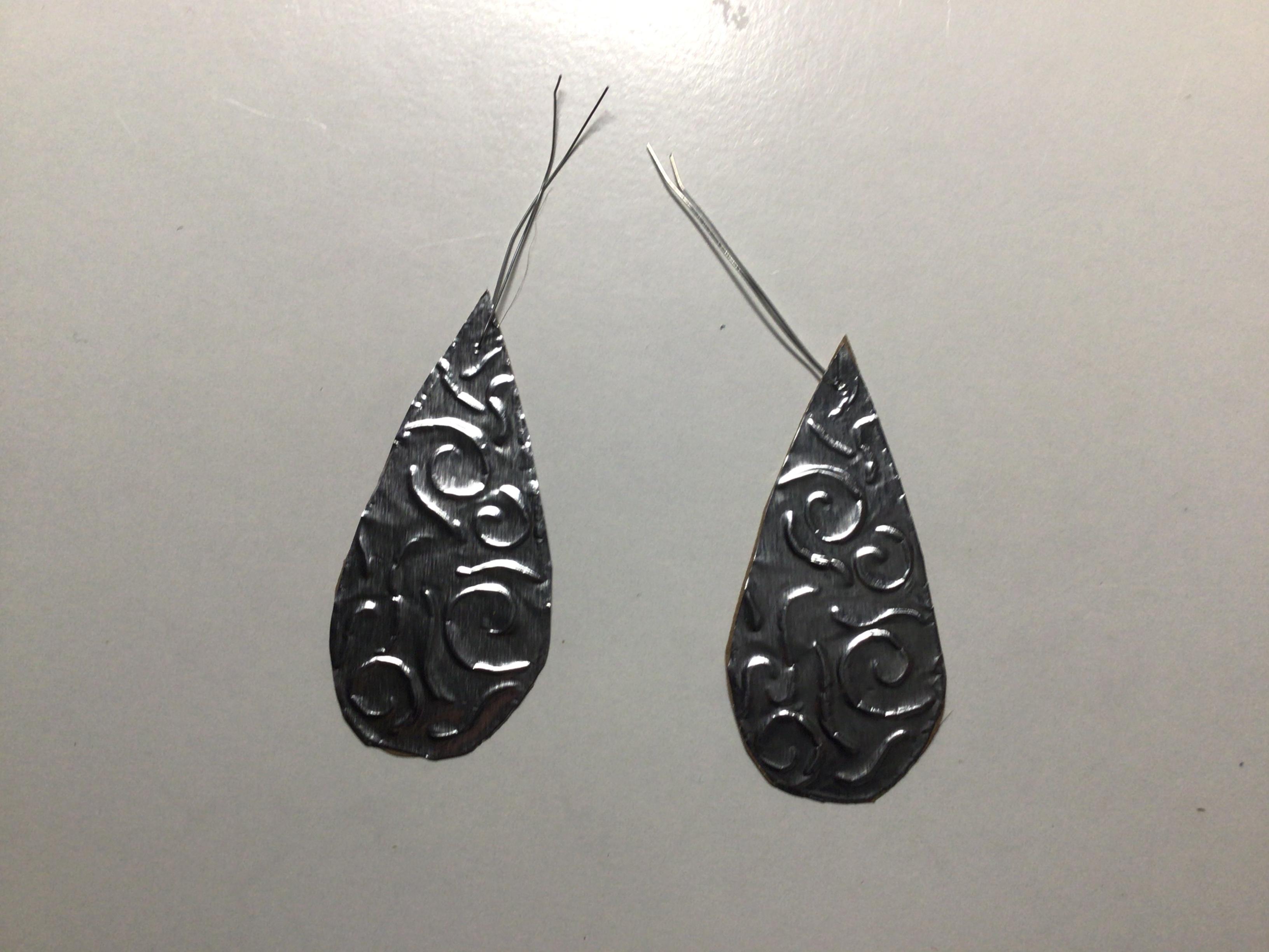 Embossed Tinfoil Earrings! 7 Steps (with Pictures) Instructables