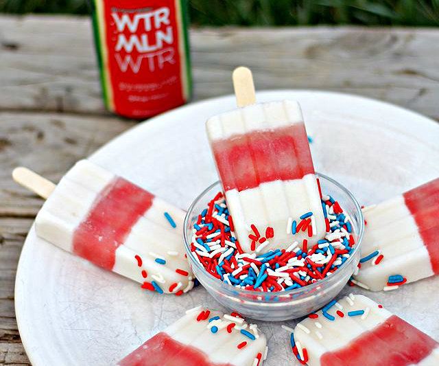 Watermelon Coconut Ice Cream Popsicles