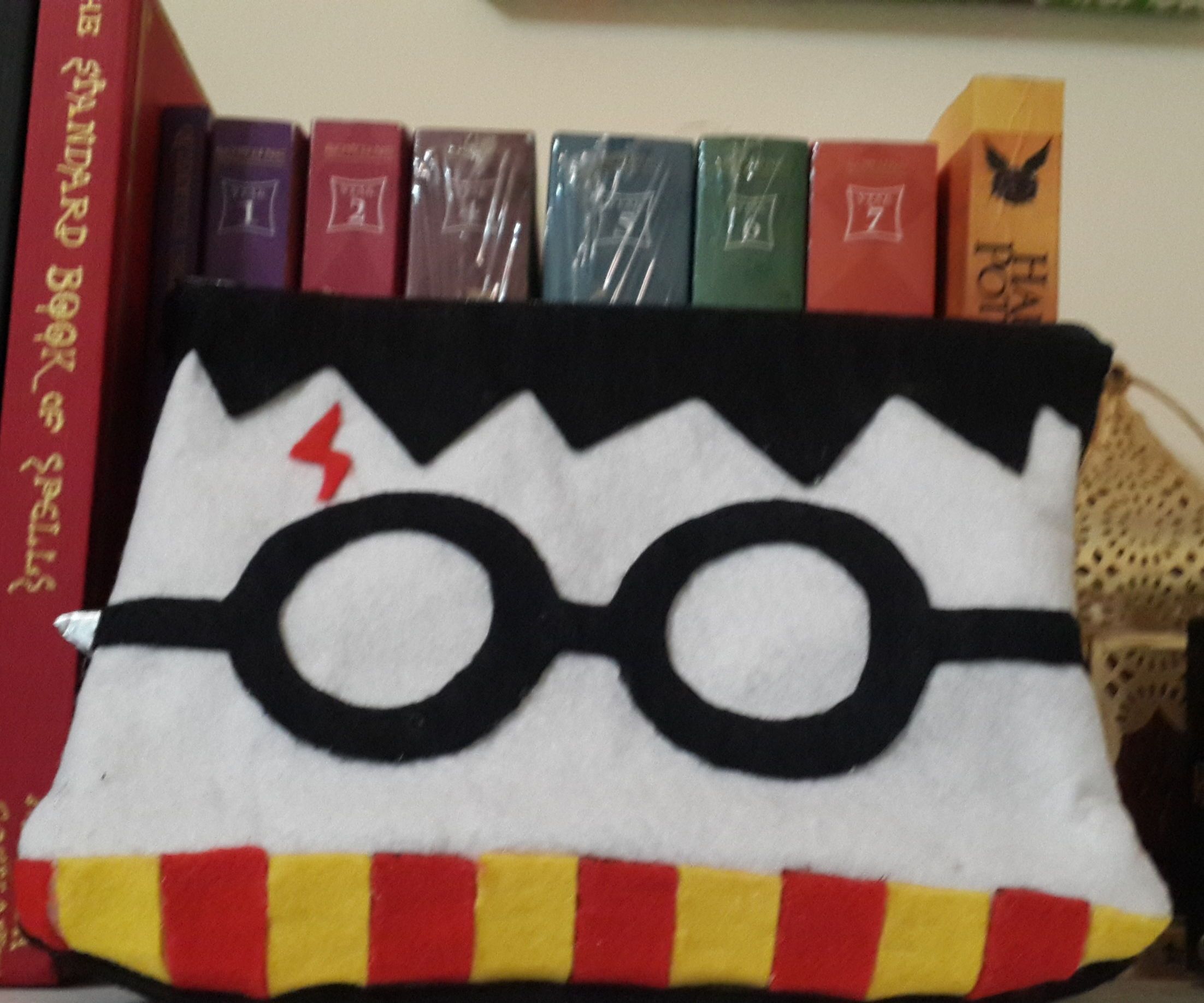 Harry Potter Pencil Case Fabric Hp With Gun Glue