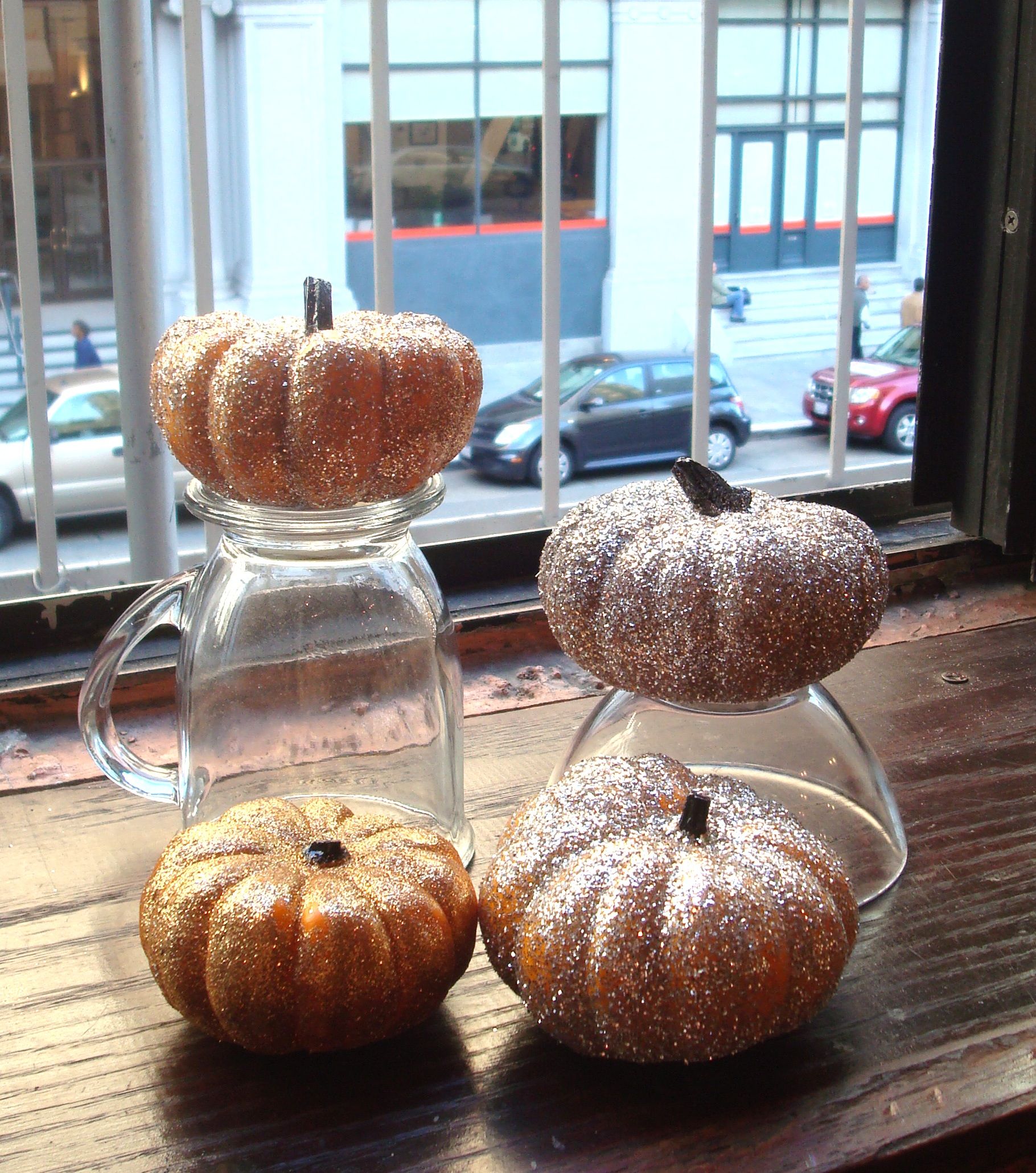 Glitter Pumpkins