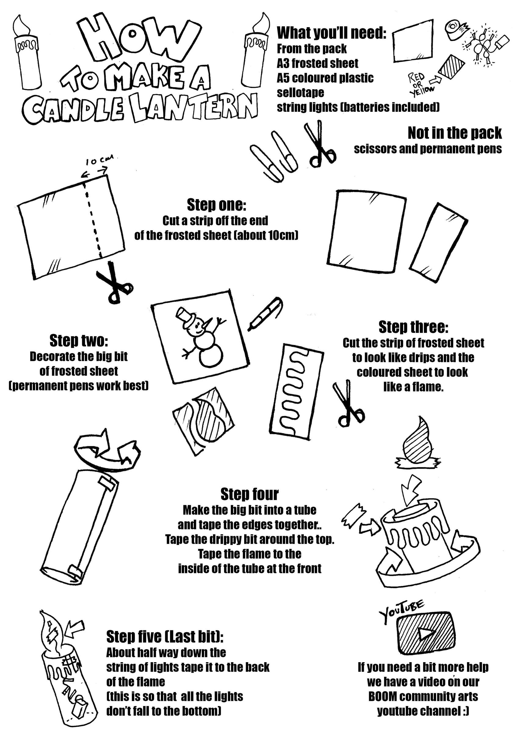 Christmas Candle Lantern 4 Steps Instructables