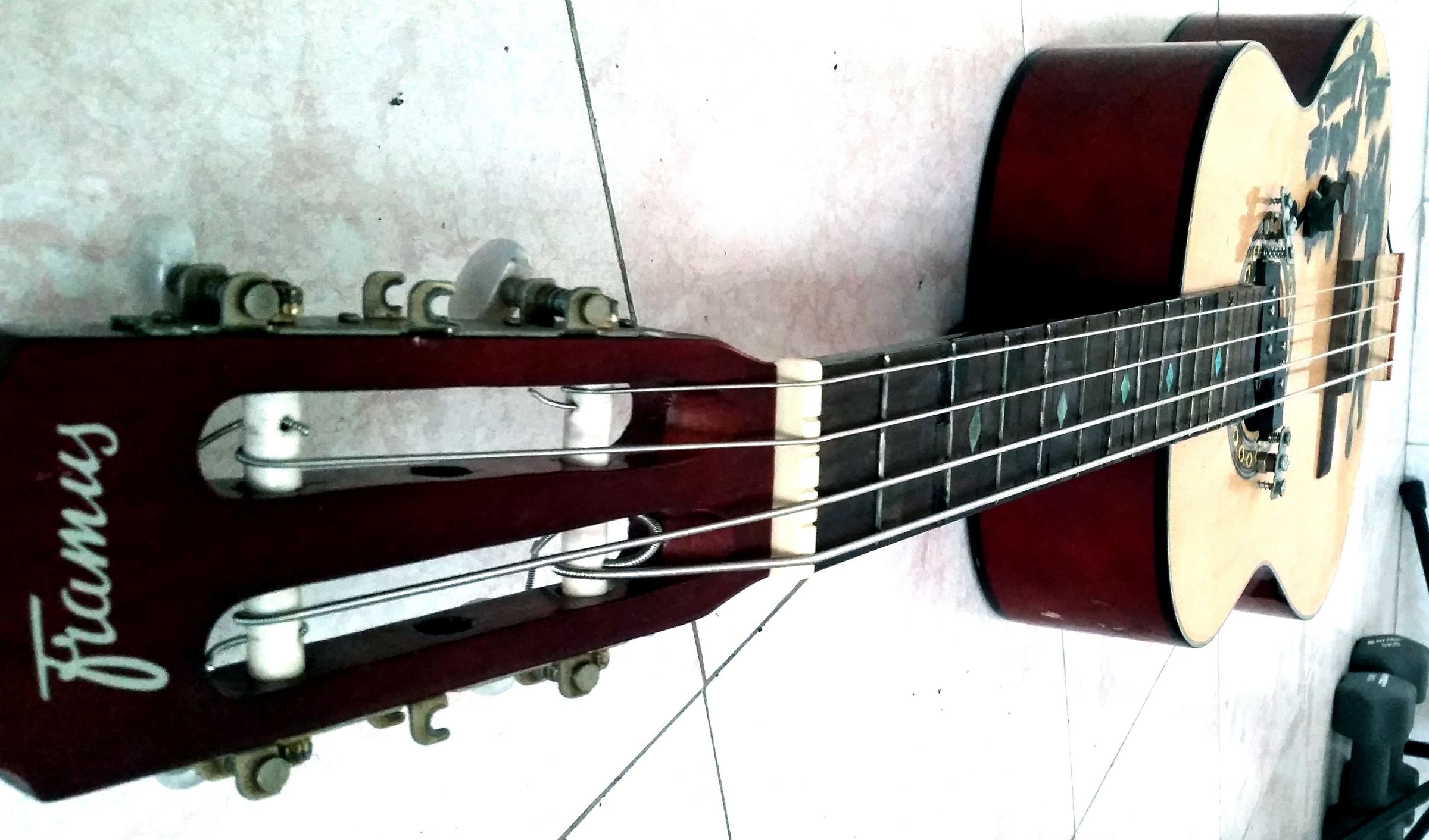 Acoustic Guitar to Electric Bass Guitar Conversion 5 Steps
