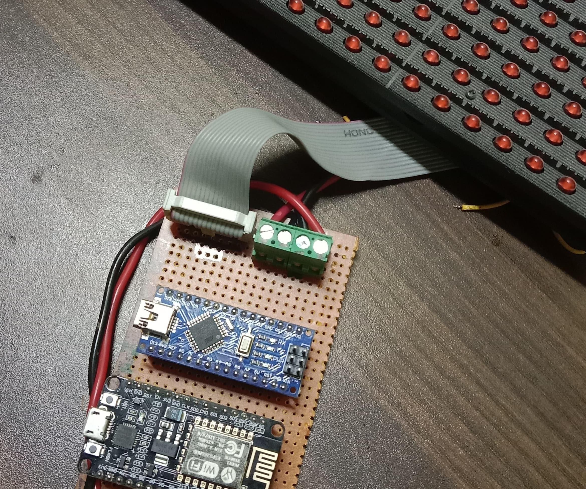 IoT Based P10 LED Display Controller