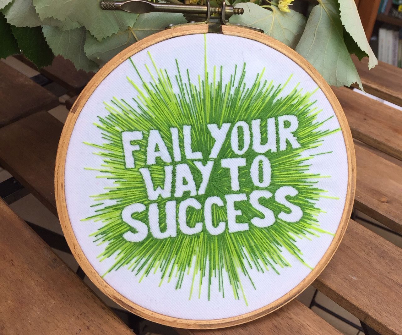 Negative Space Embroidery