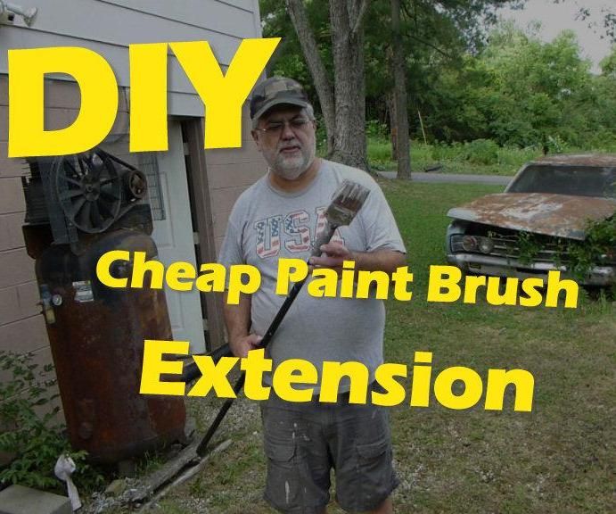 Cheap DIY Paint Brush Extension 3 Steps Instructables