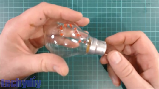 Insert the Led Heart Into the Bulb