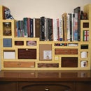Faux Wood Cardboard Shelving