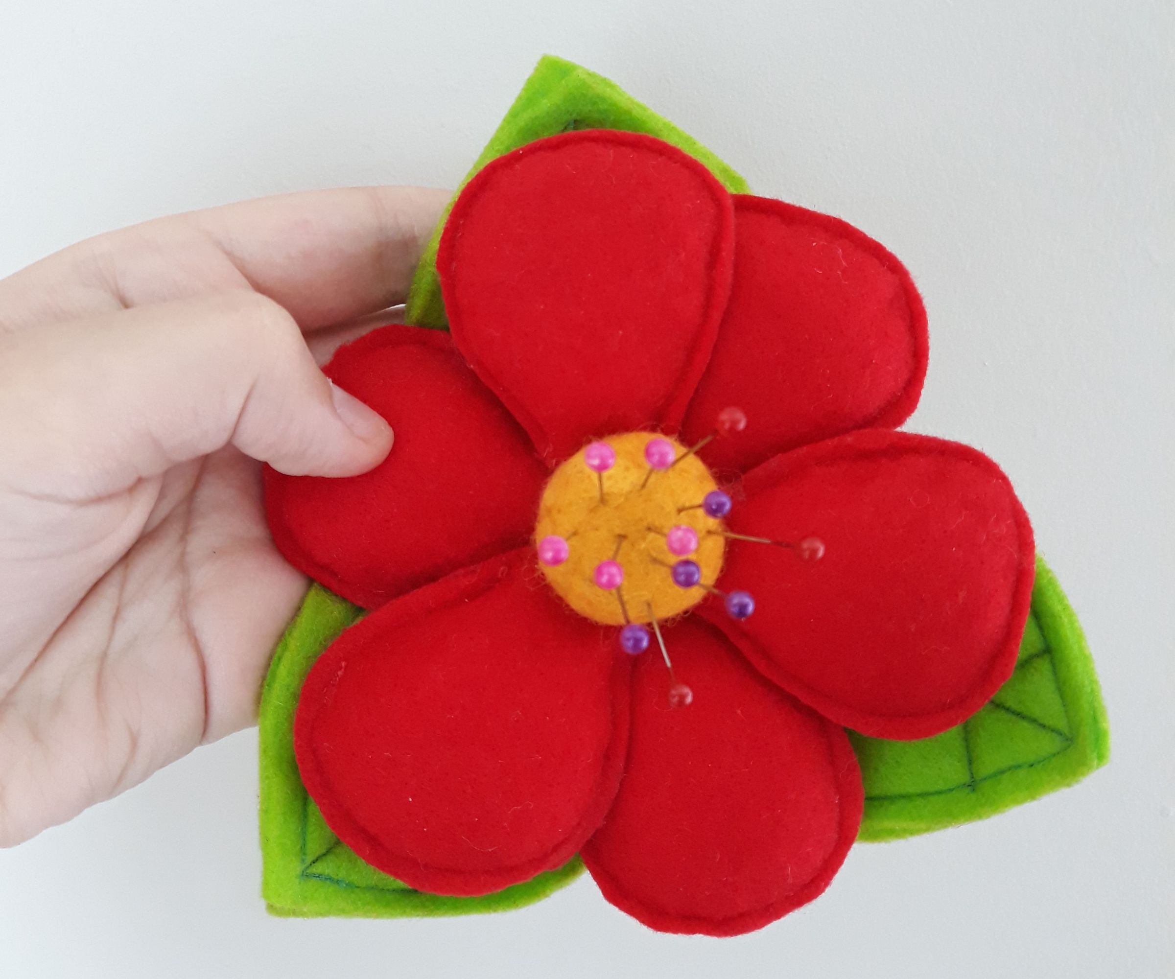 Felt Flower Pincushion