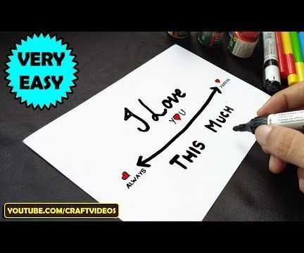 HOW TO DRAW HAPPY ANNIVERSARY CARD