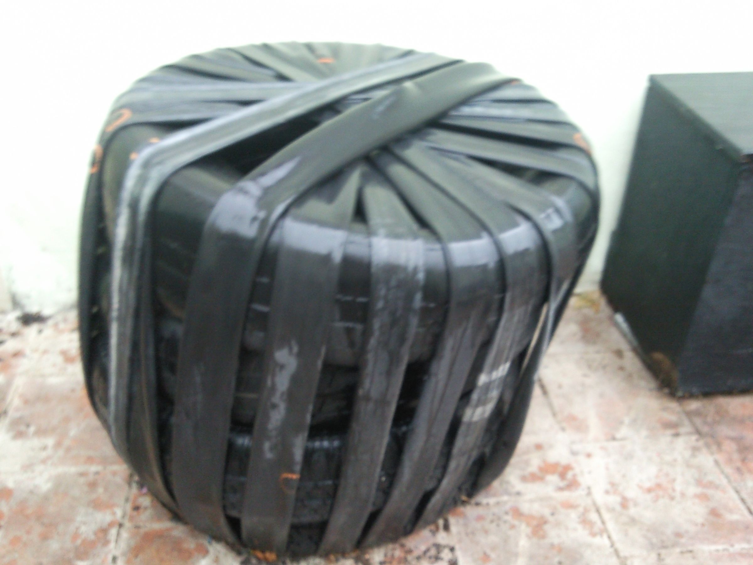 Recycled Car Tire and Bike Inner Tube Chair