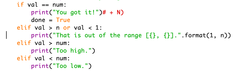 If/else Statements