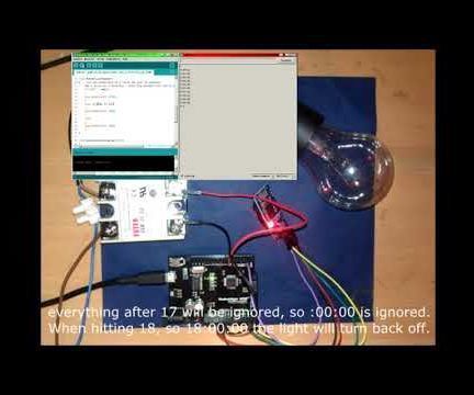 Arduino - SSR-25 DA Solid State Relay and DS3231 RTC Automatic Timer Lamp 
