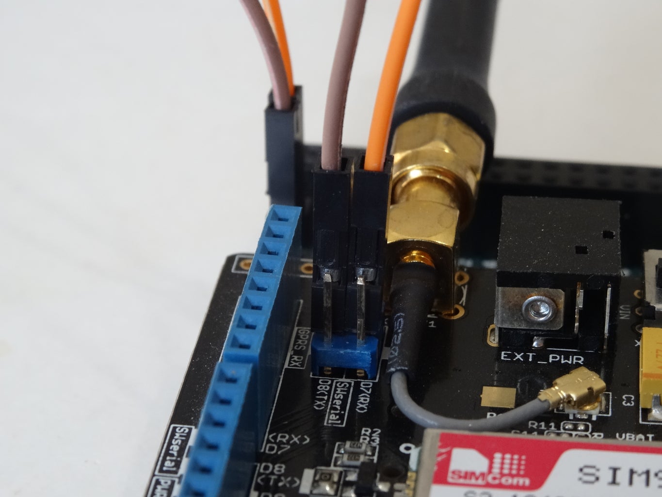 Connect the GSM Shield to Arduino