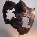 Artistic face mask by 2 photos