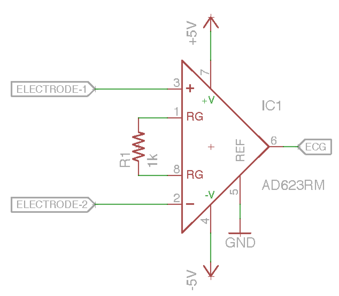 Super Simple Electrocardiogram (ECG) Circuit : 11 Steps (with Pictures ... Circuit Diagram