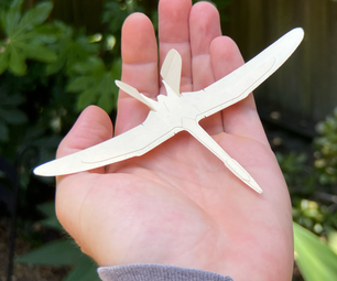 Pterosaur / Quetzalcoatlus Glider Made From File Folder