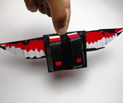 Foldable Falcon Wings From Cardboard