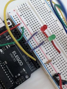Setup the Arduino and the Breadboard and Wiring the LEDs