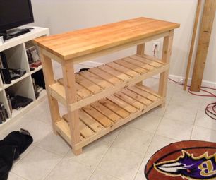 DIY Butcher Block Kitchen Island