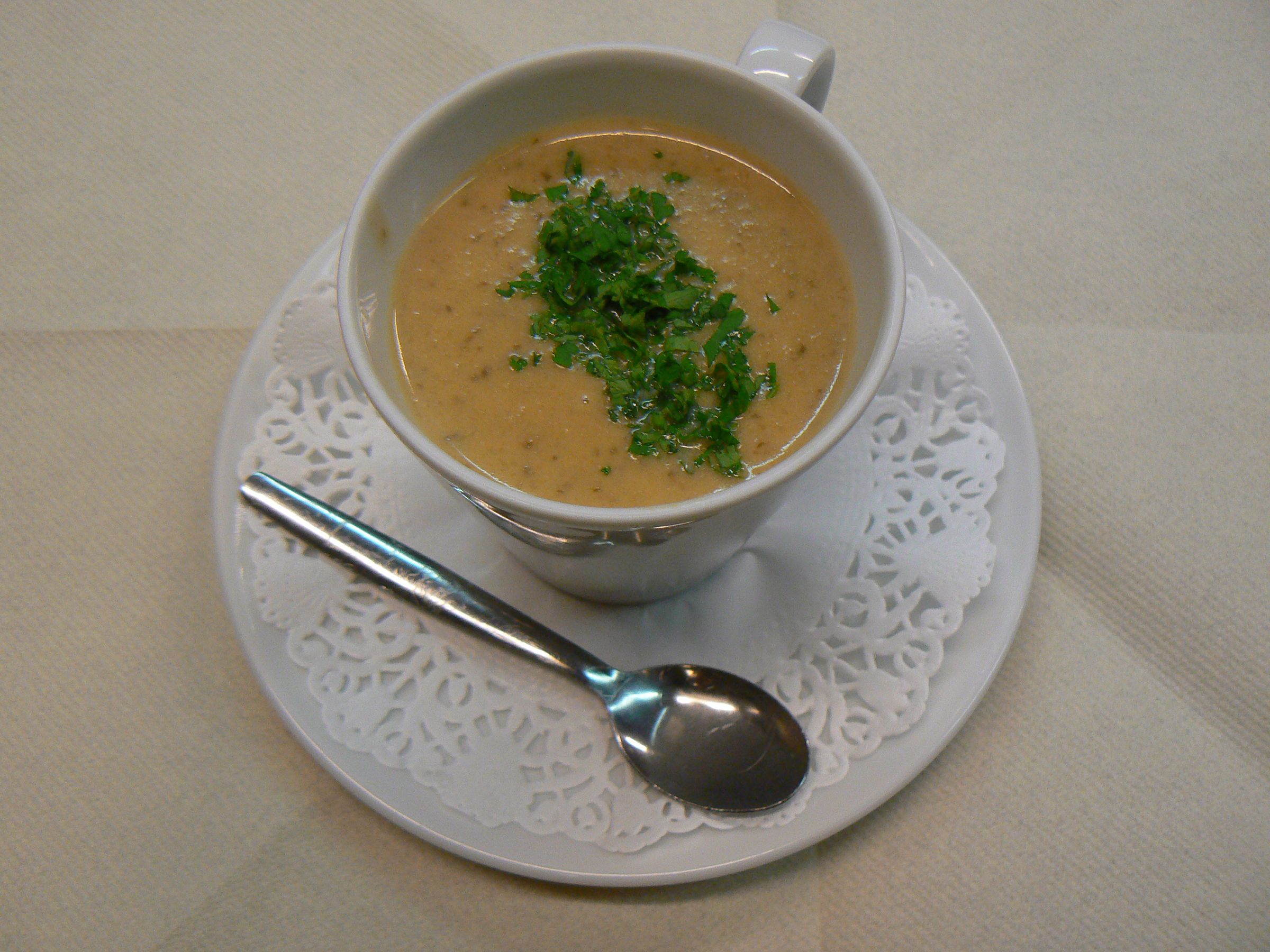 Cappuccino of mushroom