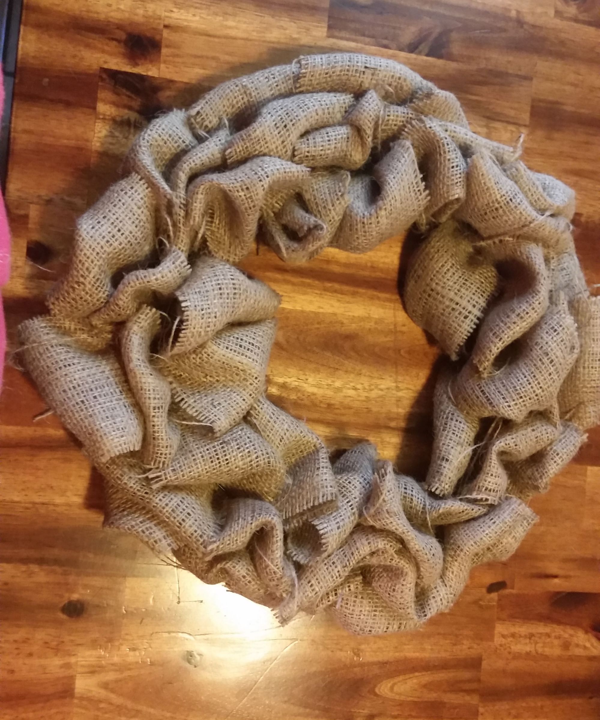 Burlap Wreath Tutorial