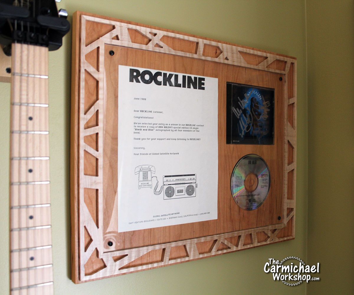 Van Halen Autographed CD Frame