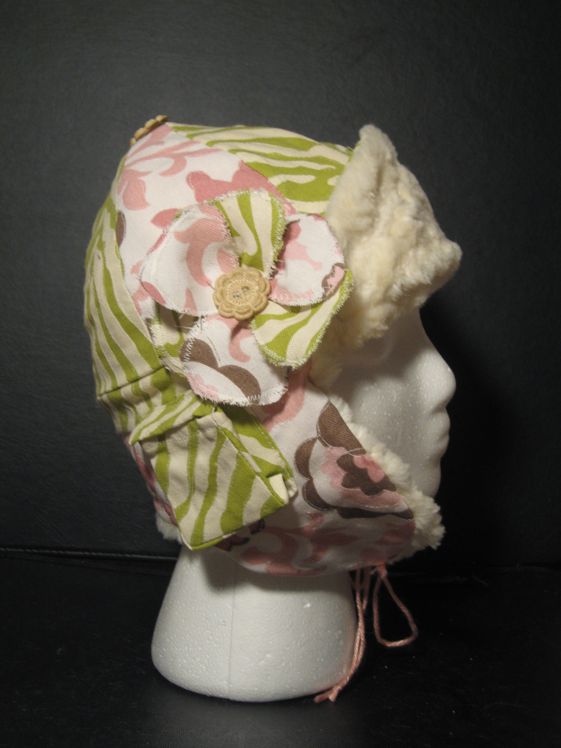 Crazy Hat With Earflaps! With Glow in the Dark Highlights!