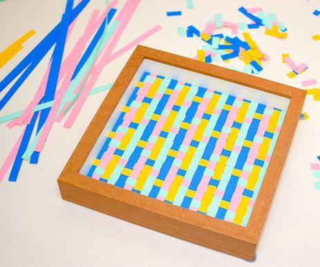 DIY Paper Weave Wall Art