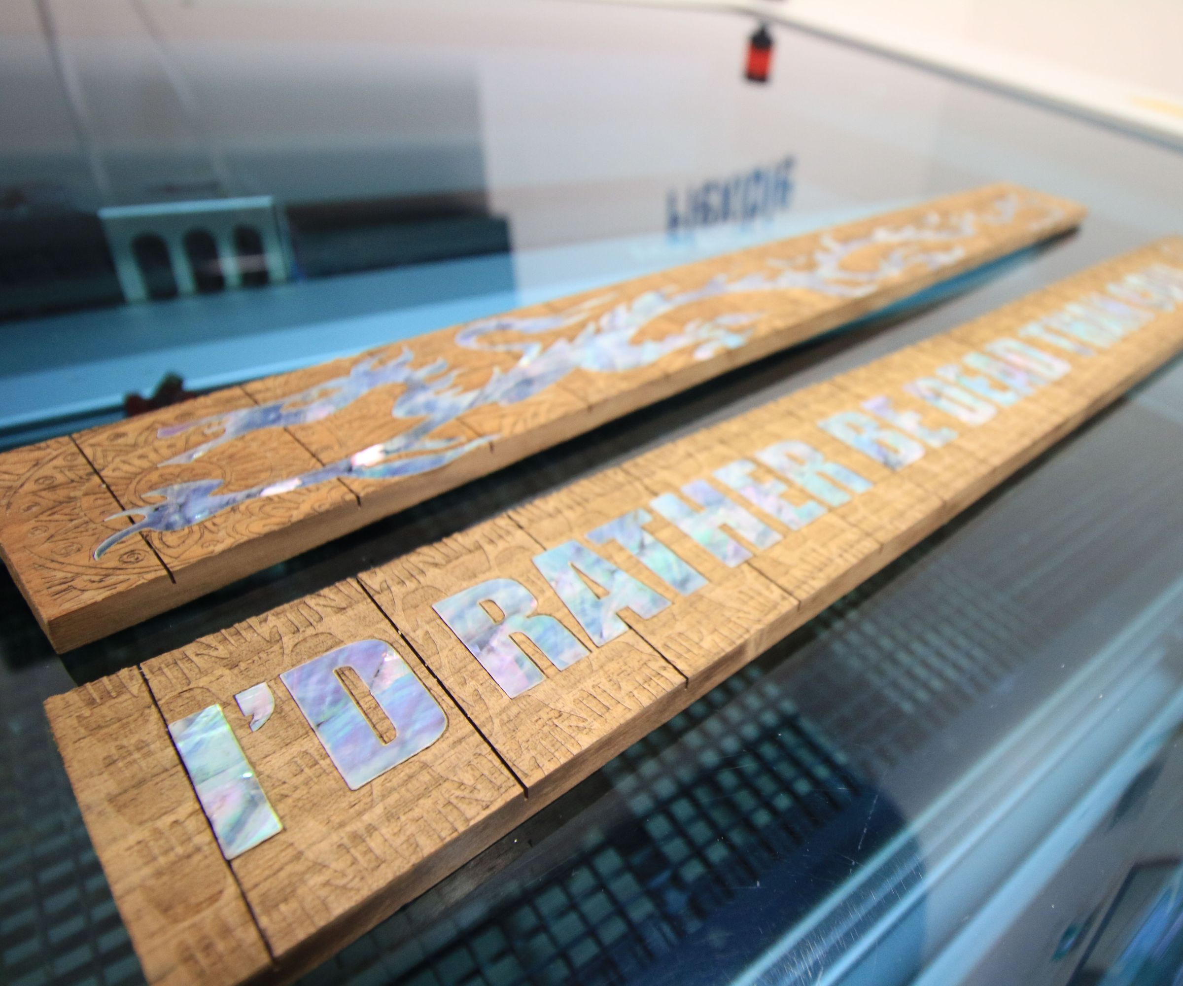 Mother of Pearl Guitar Fretboard
