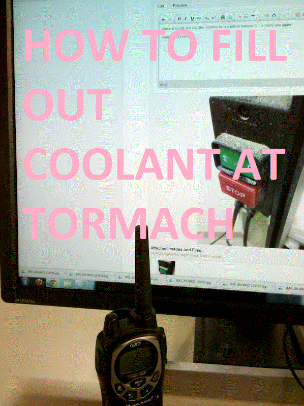 HOW TO FILL OUT COOLANT AT TORMACH
