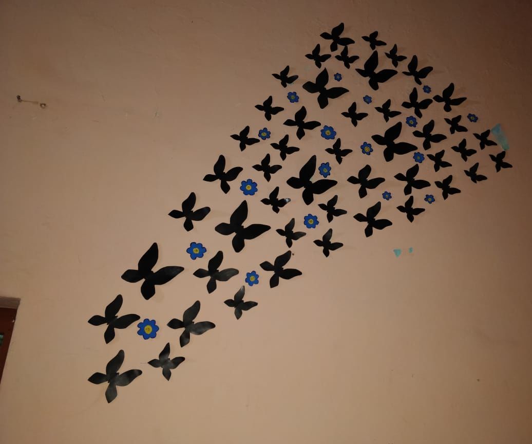 Wall Full of Butterflies