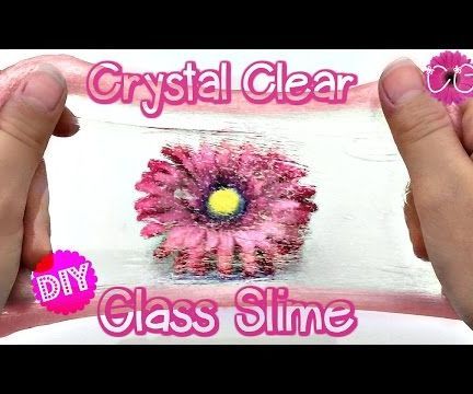 DIY CRYSTAL CLEAR GLASS SLIME, NO BORAX, LIQUID STARCH OR DETERGENT!