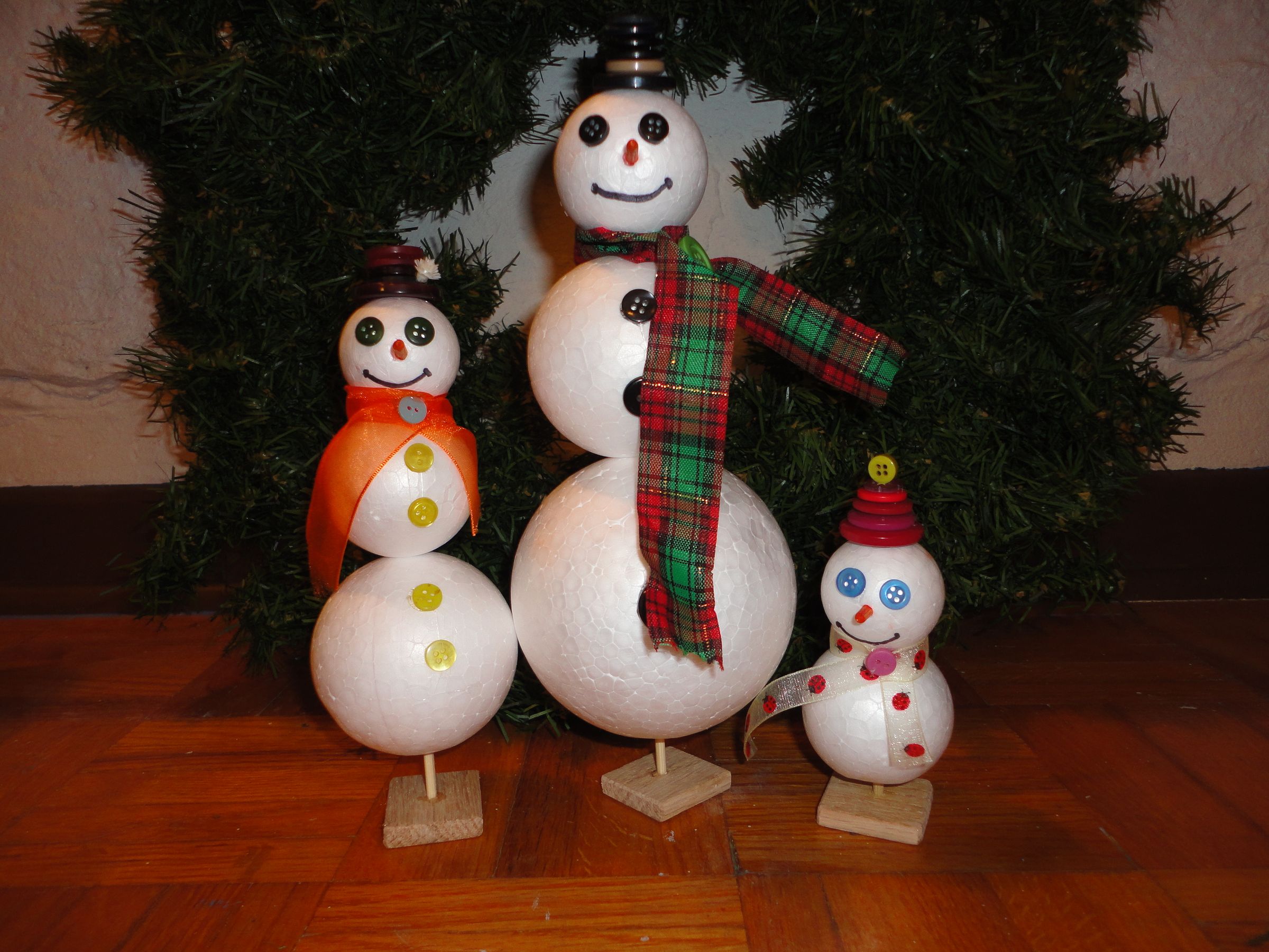 Styrofoam Snowpeople