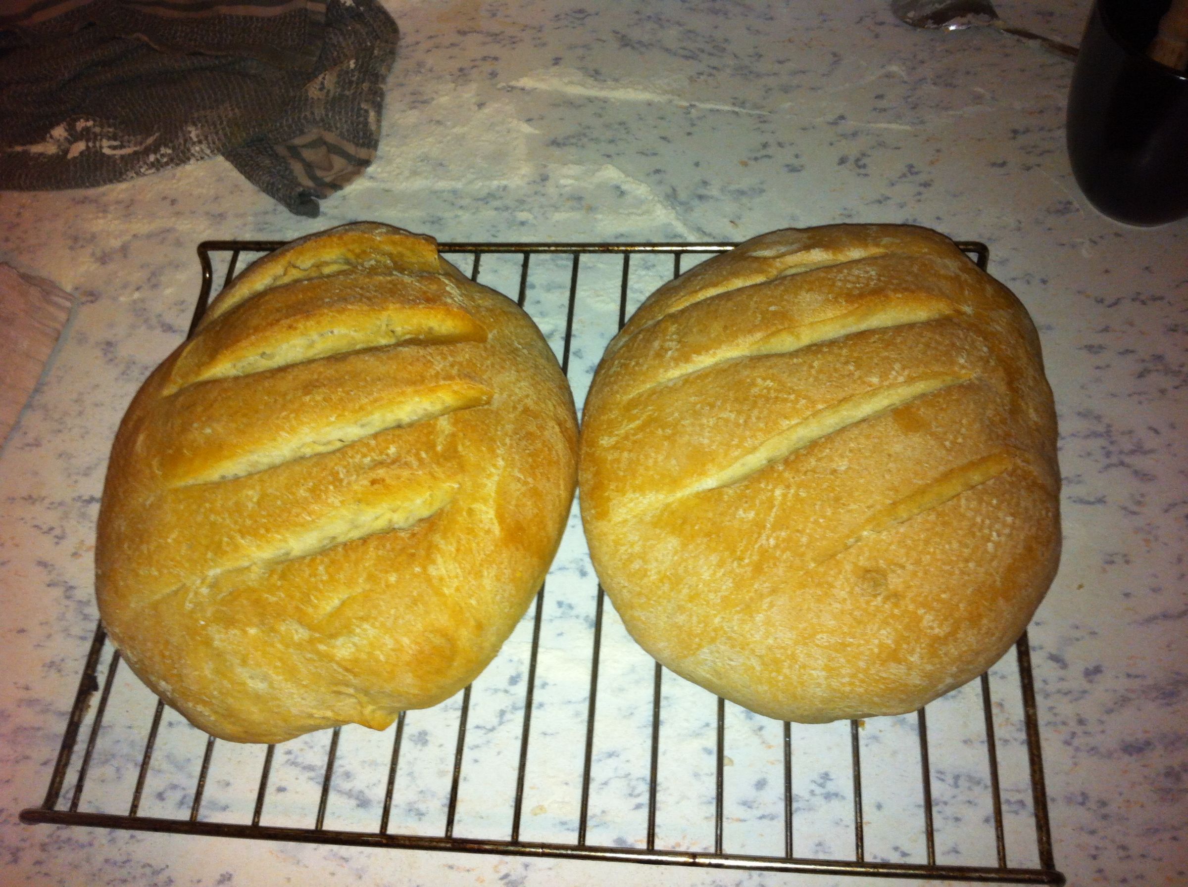 Making White Bread by Hand