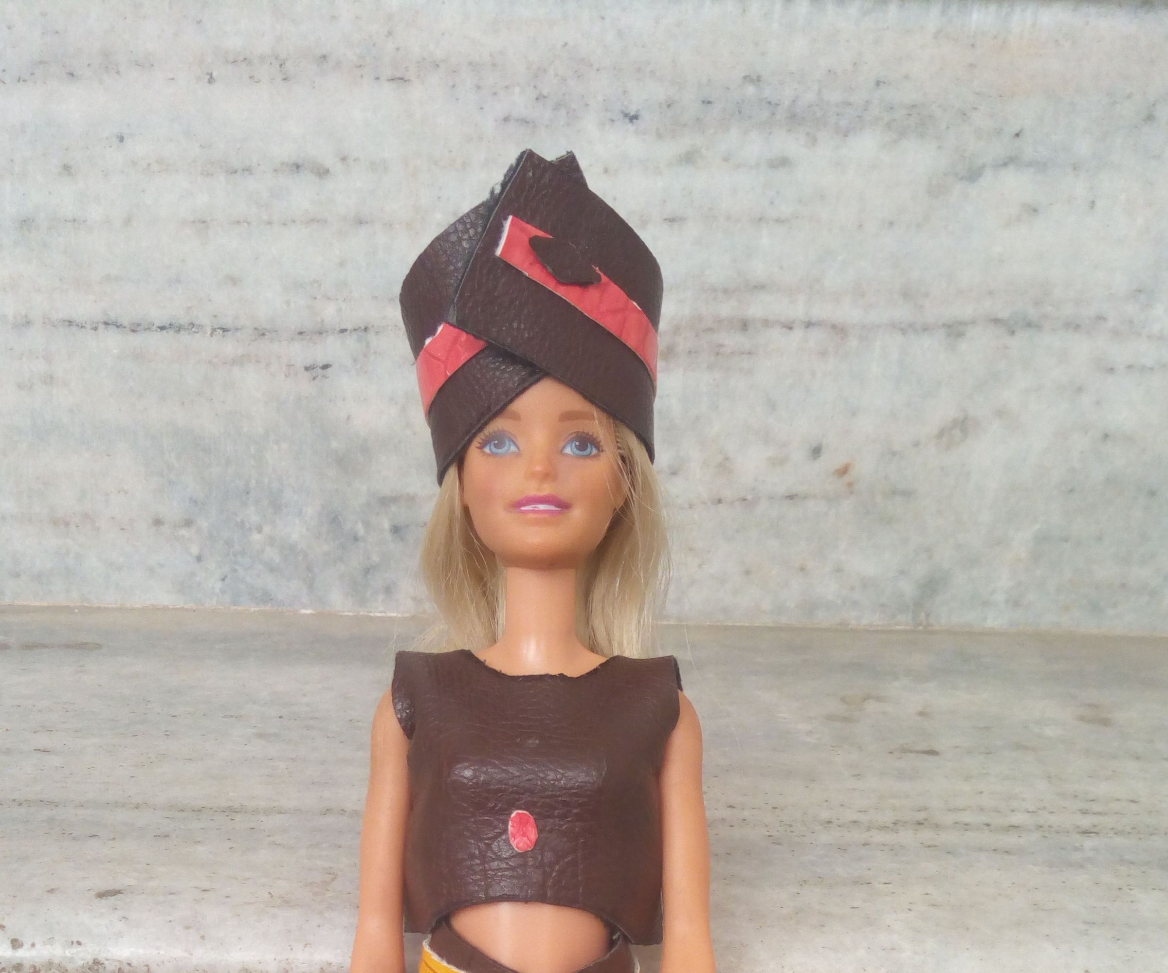 Leather Dress for Barbie Doll