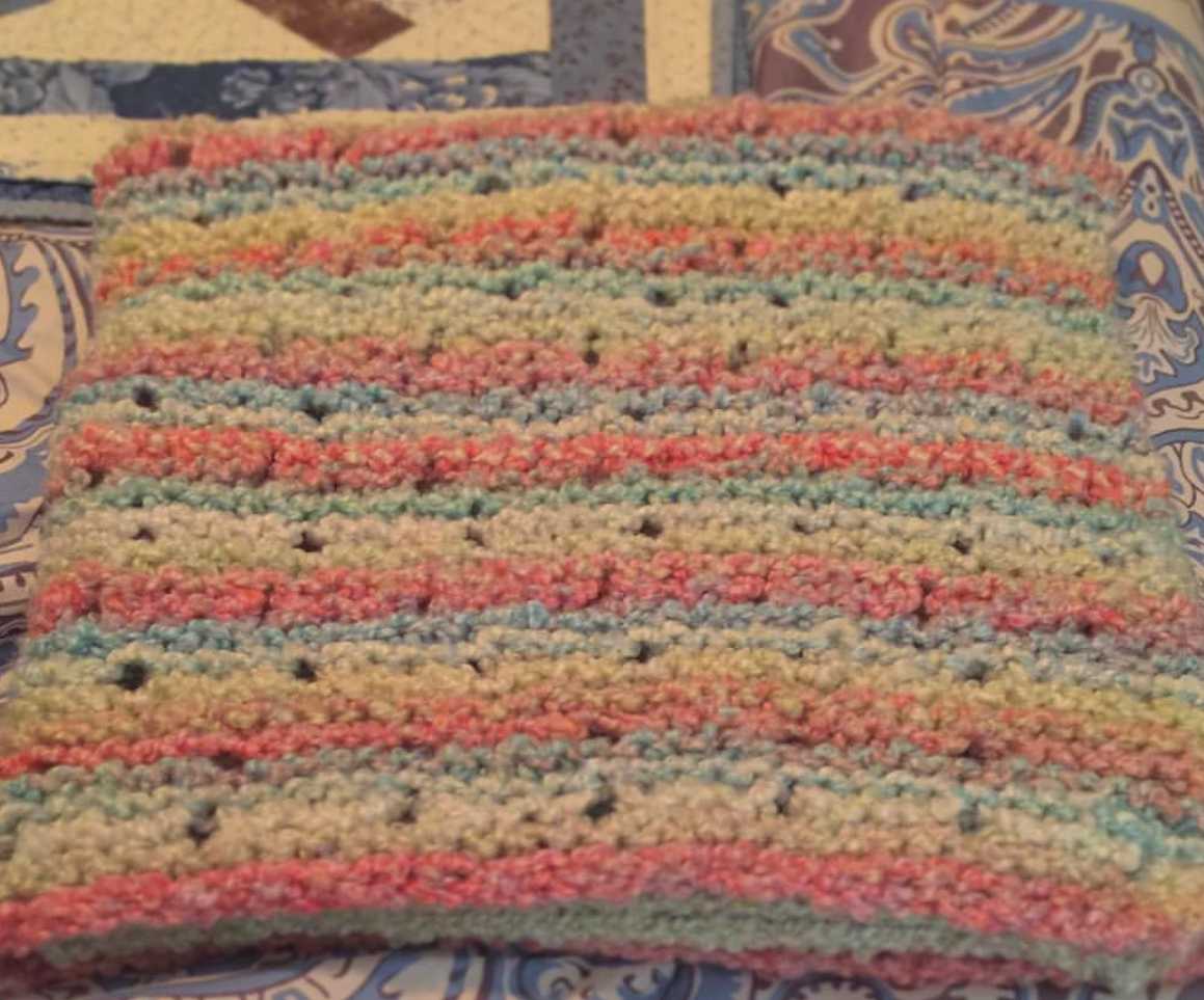 Chunky Rainbow Baby Blankie