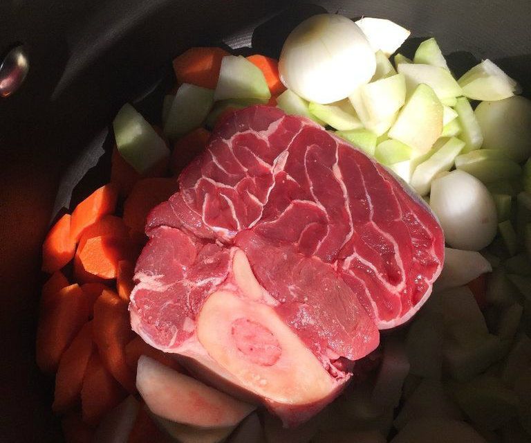 Beef & Vegetable Stock for Soup or Stew
