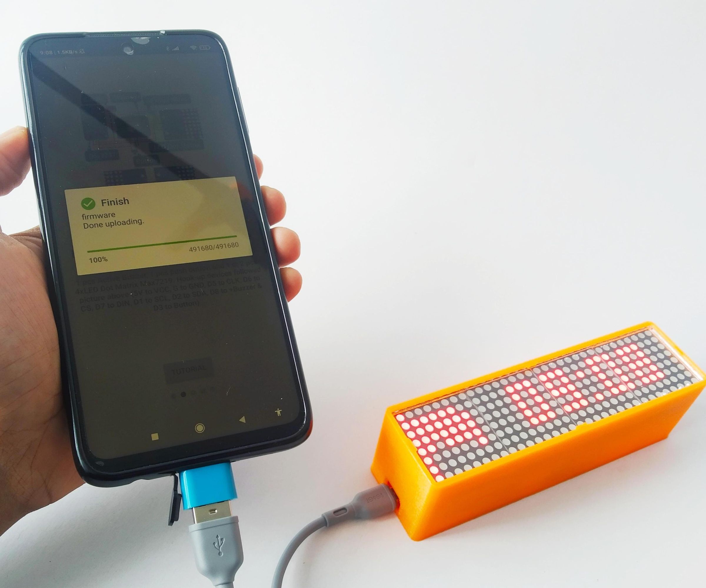 Digital Clock LED Dot Matrix - ESP Matrix Android App