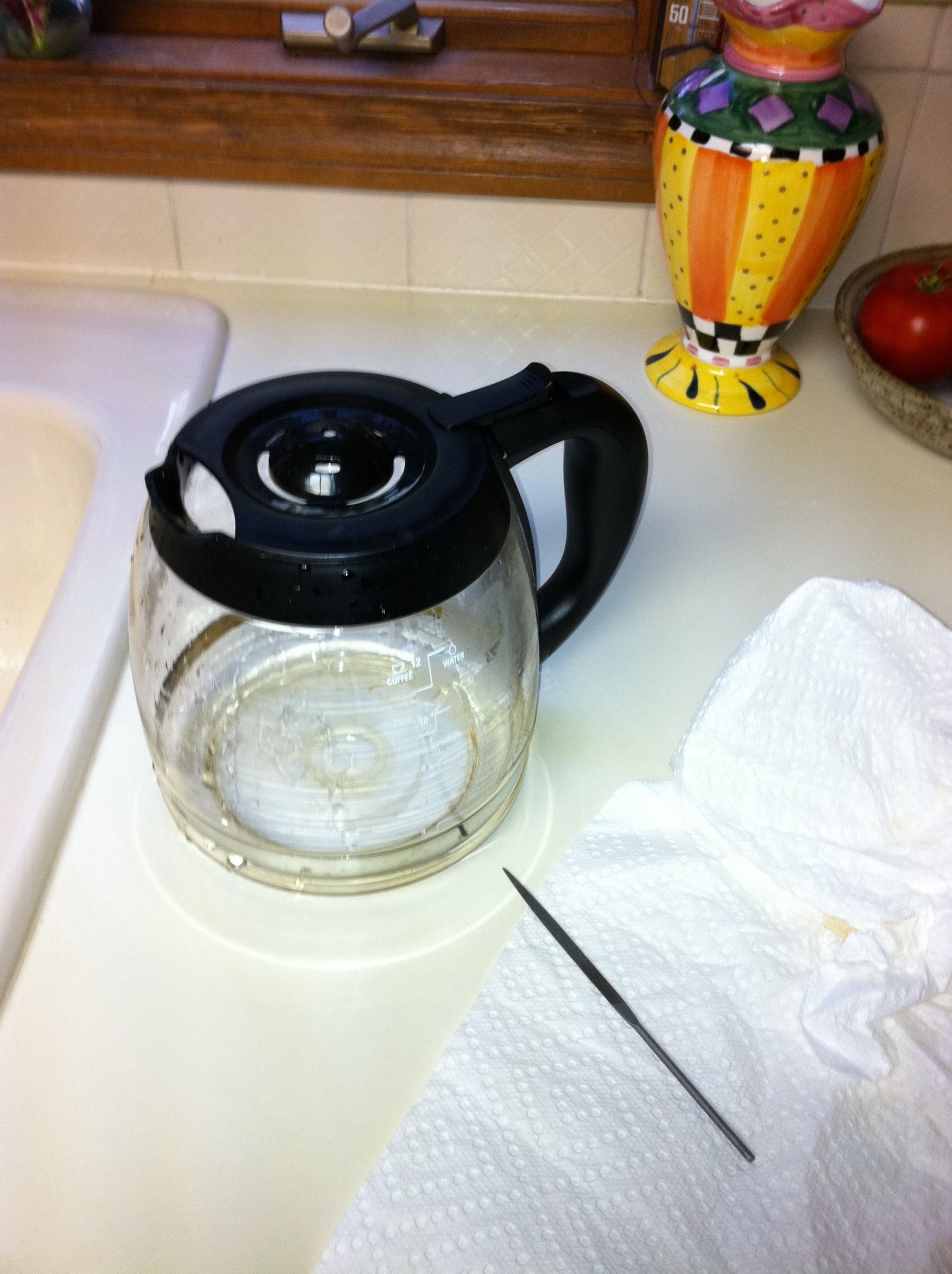 Solving the Dribbling Coffee Pot Problem
