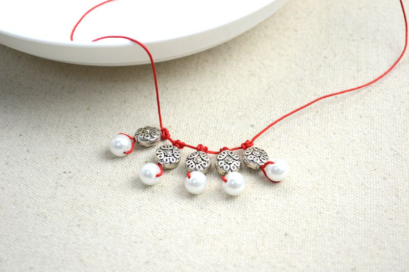 Inspired Pearl Necklace Designs-a String and Pearl Charm Necklace for Girls