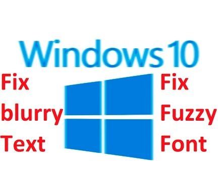 Fix Blurry Text in Windows 10
