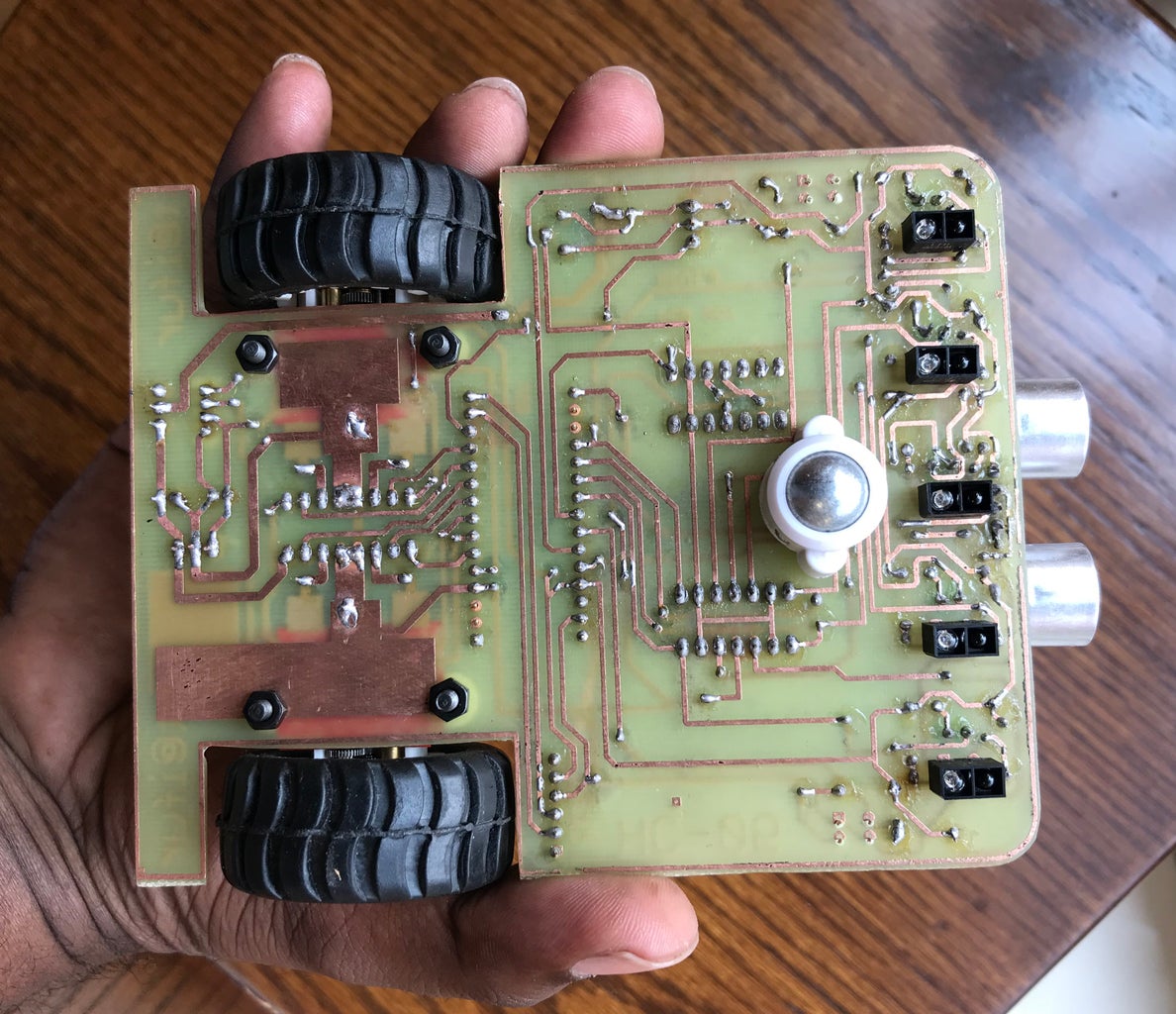 PCB BOT (Line Following, Obstacle Avoiding & Bluetooth Controlled Robot ...