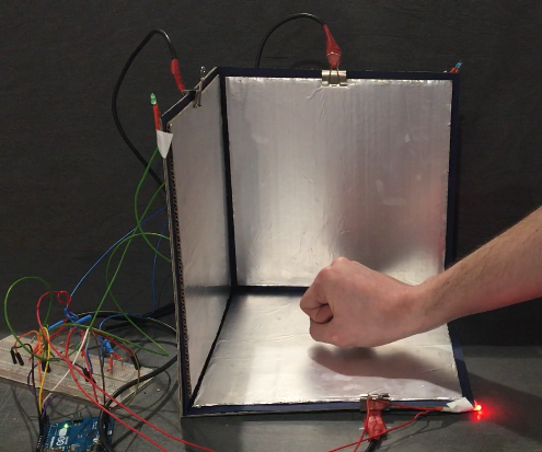 Tfcd 3D Motion Tracking Through Capacitive Sensing and LED Output