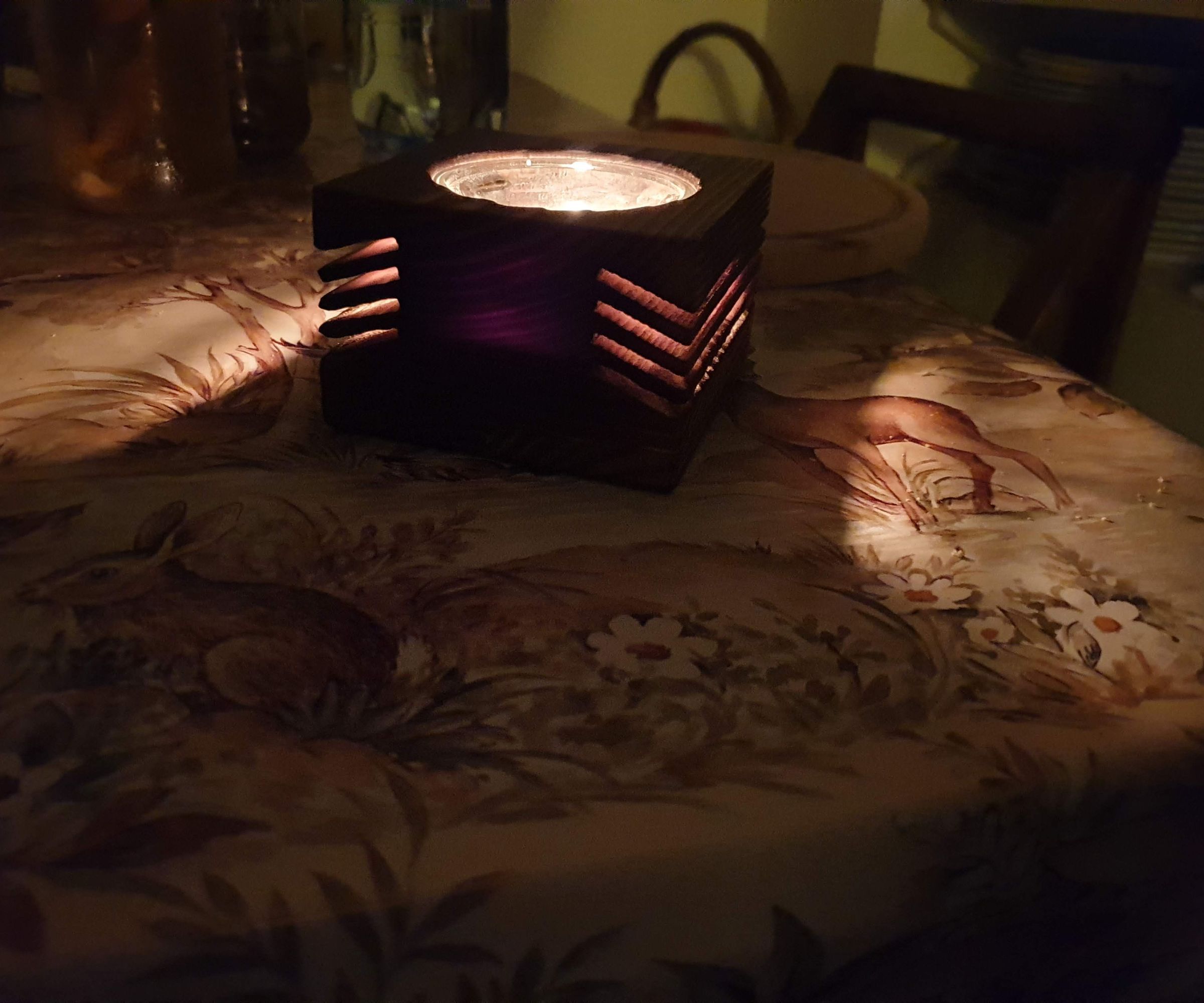 Candle Holder and Light