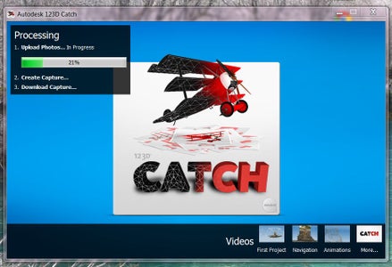 Part 4: Upload Pictures to 123D Catch