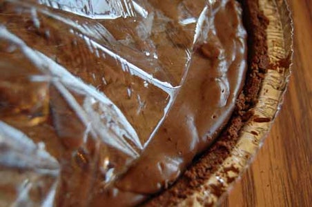 Cover Pie With Plastic Wrap and Chill