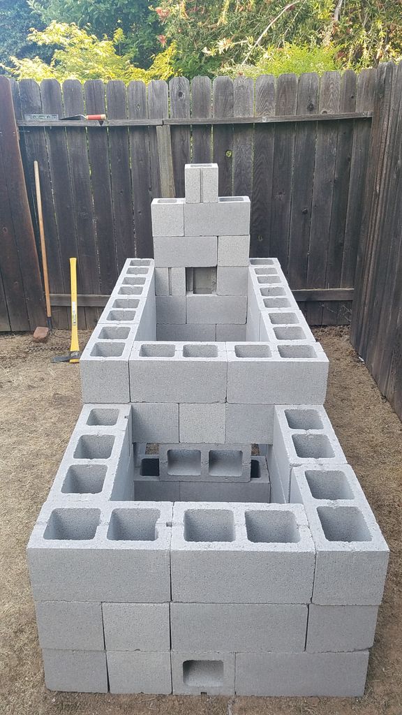 Block Smoke Offset Cement Block Smoker 24