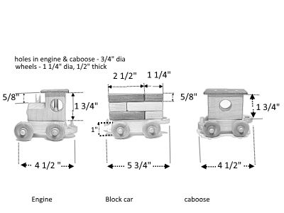 THREE-IN-ONE Wooden Building Block Train Set : 15 Steps (with Pictures ...